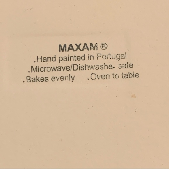 Maxam Oven to Table Cookware Souffle Casserole Dish 8” Portugal Daisy Hand Paint - Picture 7 of 8